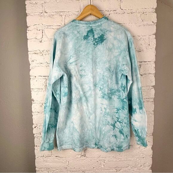 Y2K The Mountain Blue Eyed Kitten Face Long Sleeve Tie Dye - Picture 4 of 4